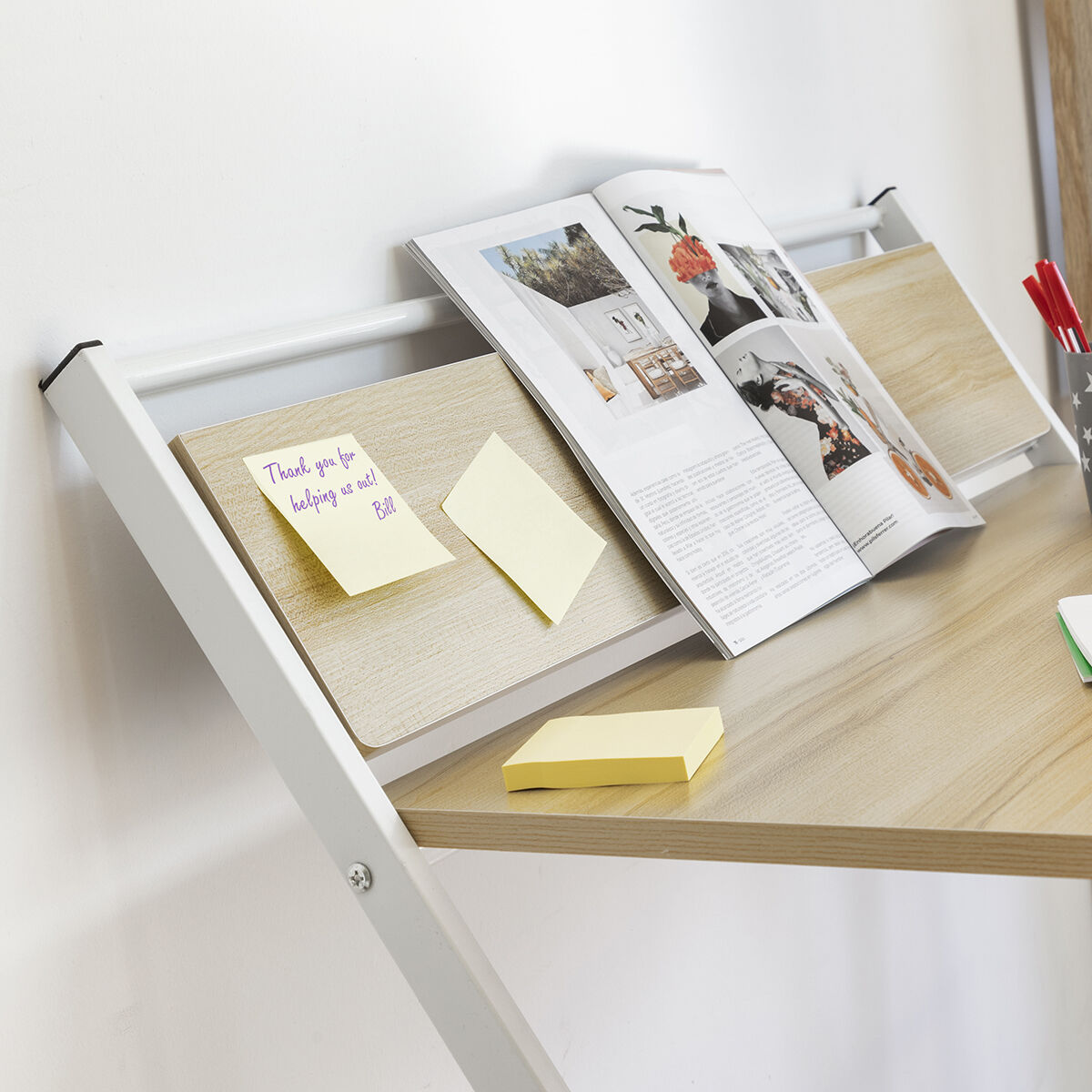 Inklapbaar bureau met schap Tablezy InnovaGoods